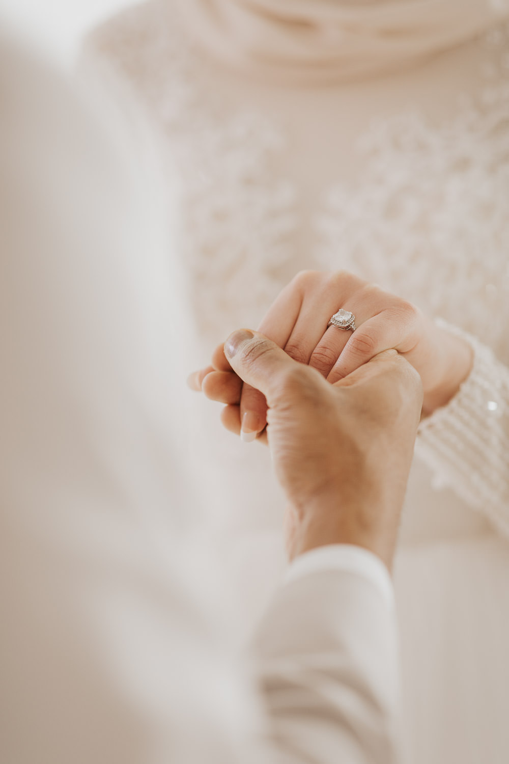 wedding ring exchange detail photo